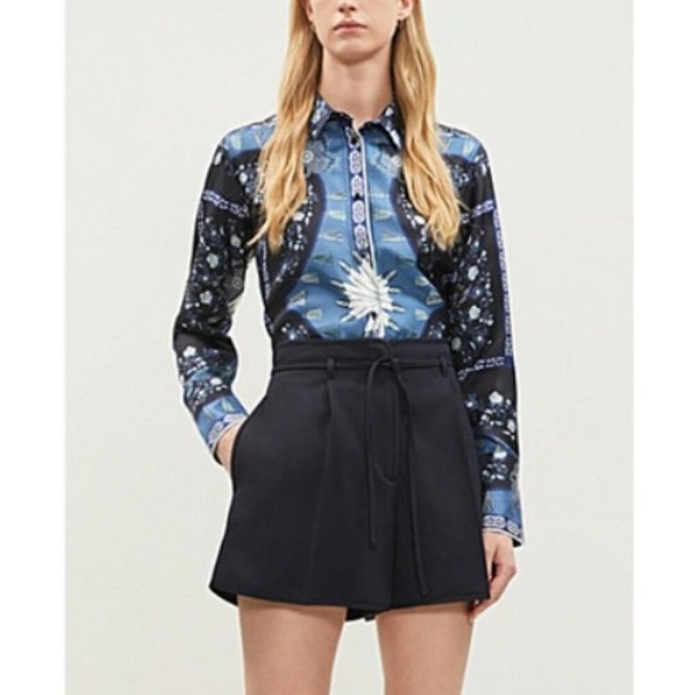Sandro PARIS - the KIM floral print shirt, 100% Silk - Picture 11 of 11